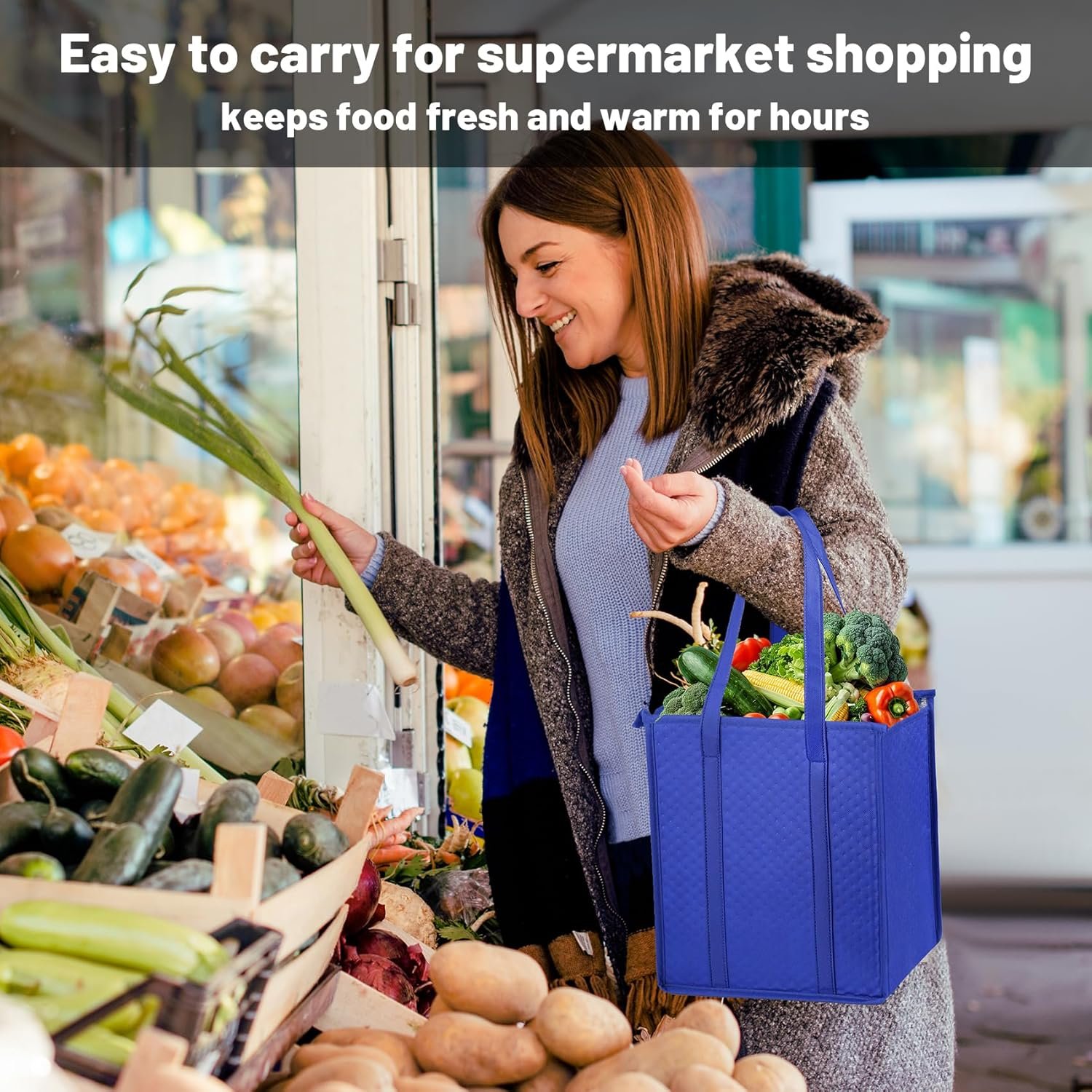 Logo Personalizzato Borse Termiche Isolate con Chiusura Lampo per Alimenti Congelati Spesa Viaggi Produttore Marchio Bianco