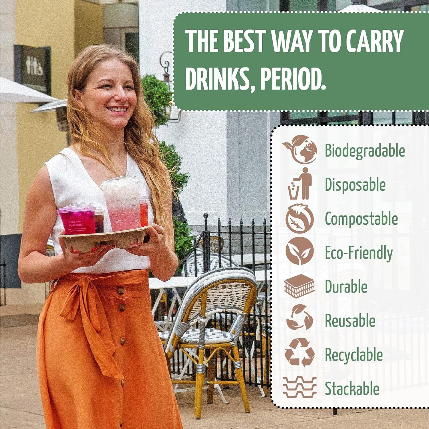 Logo Personalizzato Vassoio Portatazza 4 Bicchieri (50 pz) Anti-Sversamento Senza Disordine Monouso Biodegradabile Ecologico per Consegne Bevande Calde o Fredde dal Fornitore Ideale Delivery Cibo Auto Marchio Bianco Logo Personalizzato Vassoio Portatazza 4 Bicchieri (50 pz) Anti-Sversamento Senza Disordine Monouso Biodegradabile Ecologico per Consegne Bevande Calde o Fredde dal Fornitore Ideale Delivery Cibo Auto Marchio Bianco
