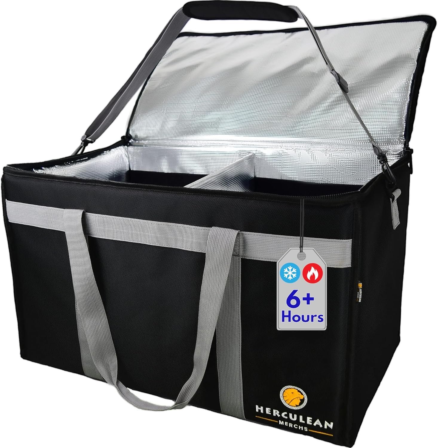 Produttore Borse Termiche con Logo Personalizzato – Borsa Isolante Premium Grande con Cerniera per Catering Commerciale Trasporto Cibo – Marchio Bianco Caldo Freddo Ultra Resistente per Consegne Takeaway
