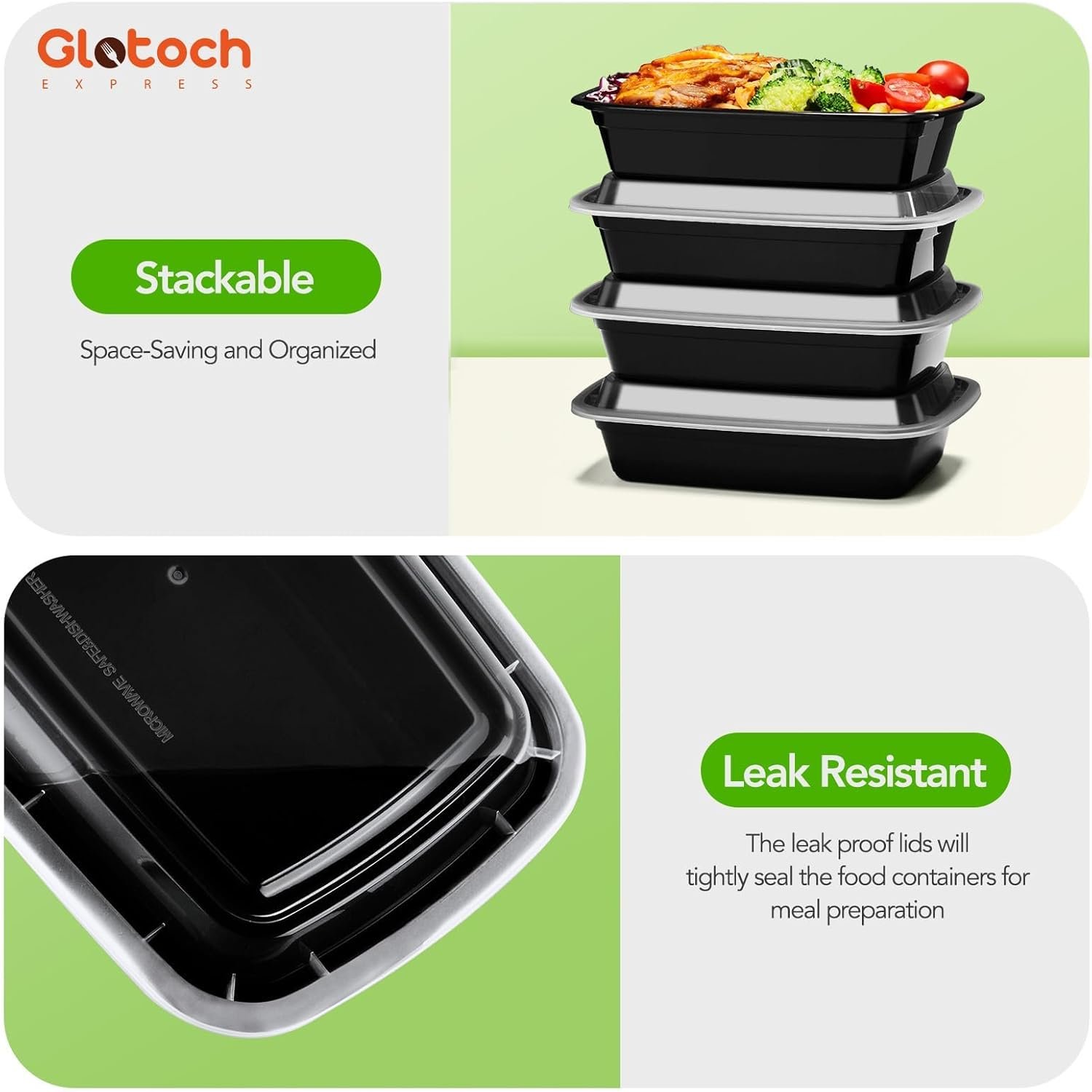 Logo Personalizzato Contenitori Meal Prep 24oz Confezione 100 (200 Pezzi) Riutilizzabili con Coperchi per Microonde Congelatore Lavastoviglie - Ermetici Senza BPA Plastica Resistente Bento Box Asporto Marchio Bianco dal Fornitore Logo Personalizzato Contenitori Meal Prep 24oz Confezione 100 (200 Pezzi) Riutilizzabili con Coperchi per Microonde Congelatore Lavastoviglie - Ermetici Senza BPA Plastica Resistente Bento Box Asporto Marchio Bianco dal Fornitore