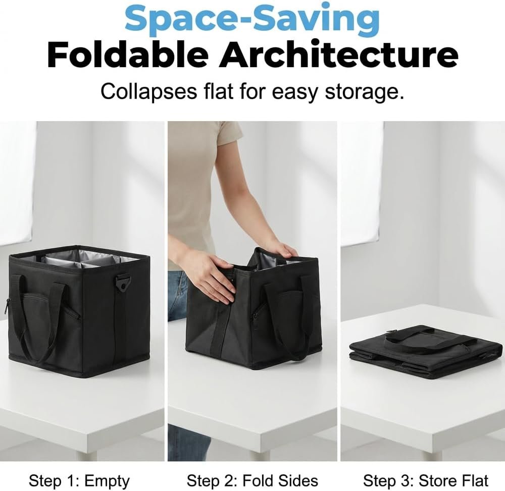 Fornitore Borsa Portabevande 4 Scomparti Formato Famiglia con Logo Personalizzato Isolante Riutilizzabile Collassabile Base Antiversamento Divisori Regolabili Tracolla Marchio Bianco