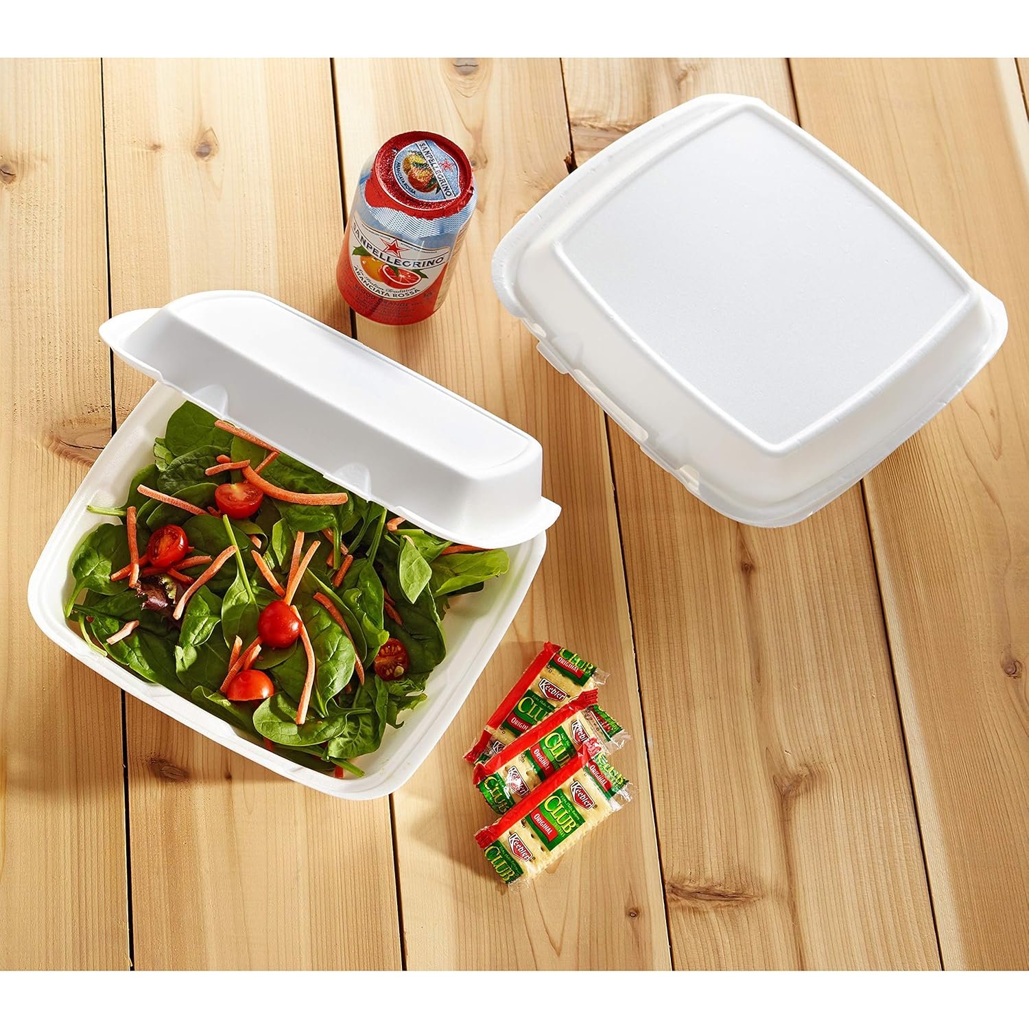Produttore Contenitori a Cerniera in Schiuma Espansa Grande 9 Pollici con Logo Personalizzato Bianco Marchio Bianco Confezione da 200