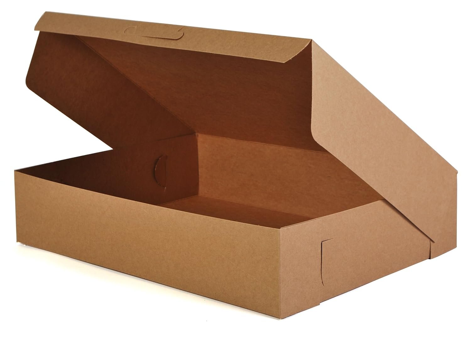 Marchio Bianco Scatole Panetteria Kraft Monopezzo Senza Finestra con Logo Personalizzato 19 x 14 x 4 Marrone Carta Produttore 50 per Cartone