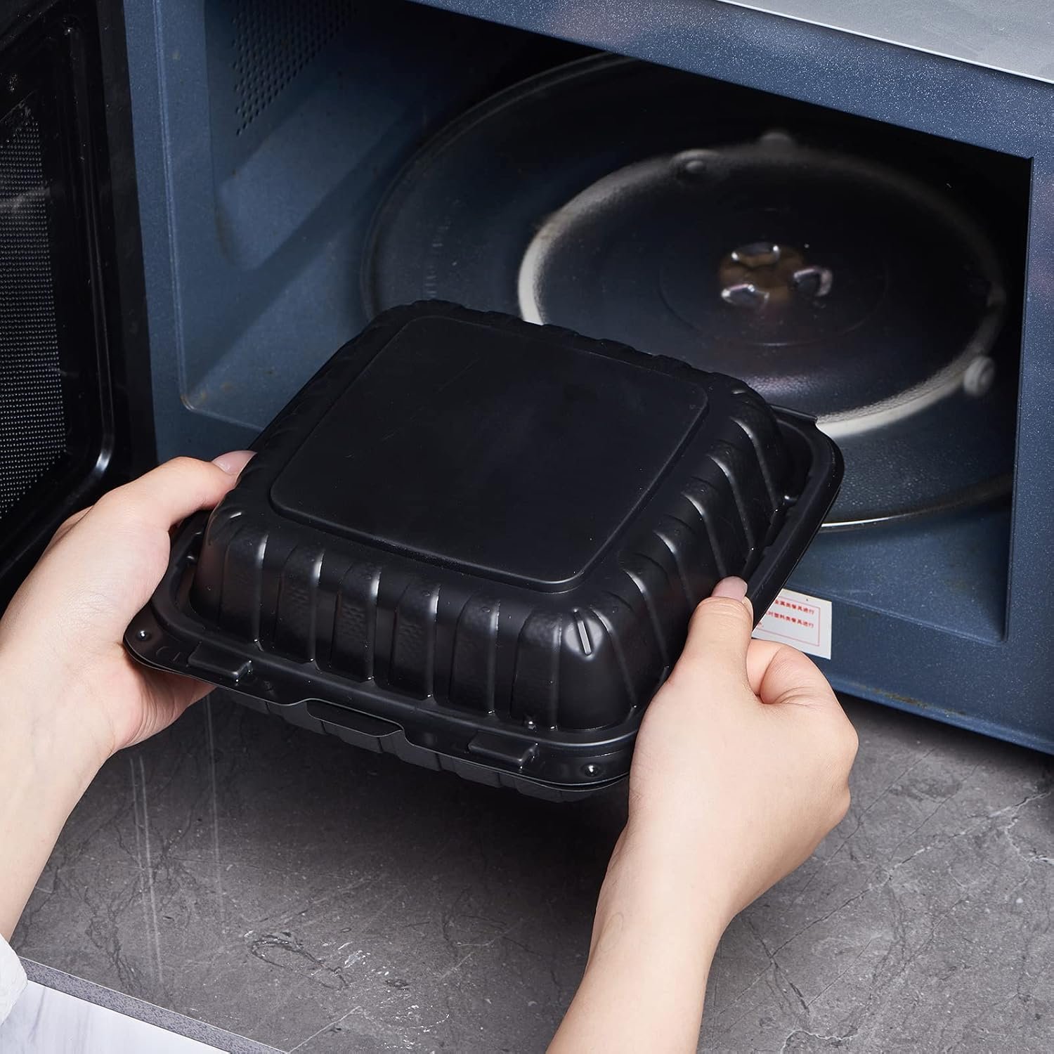 Marchio Bianco Vaschette Clamshell 8x8