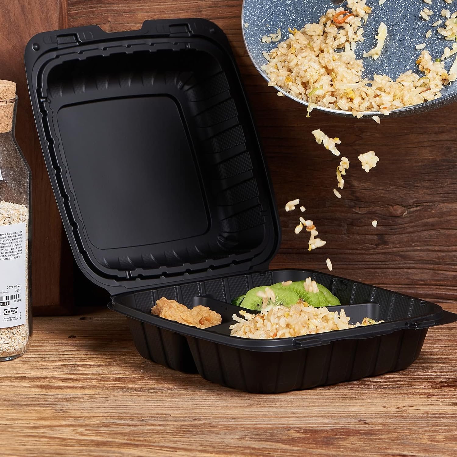 Marchio Bianco Vaschette Clamshell 8x8