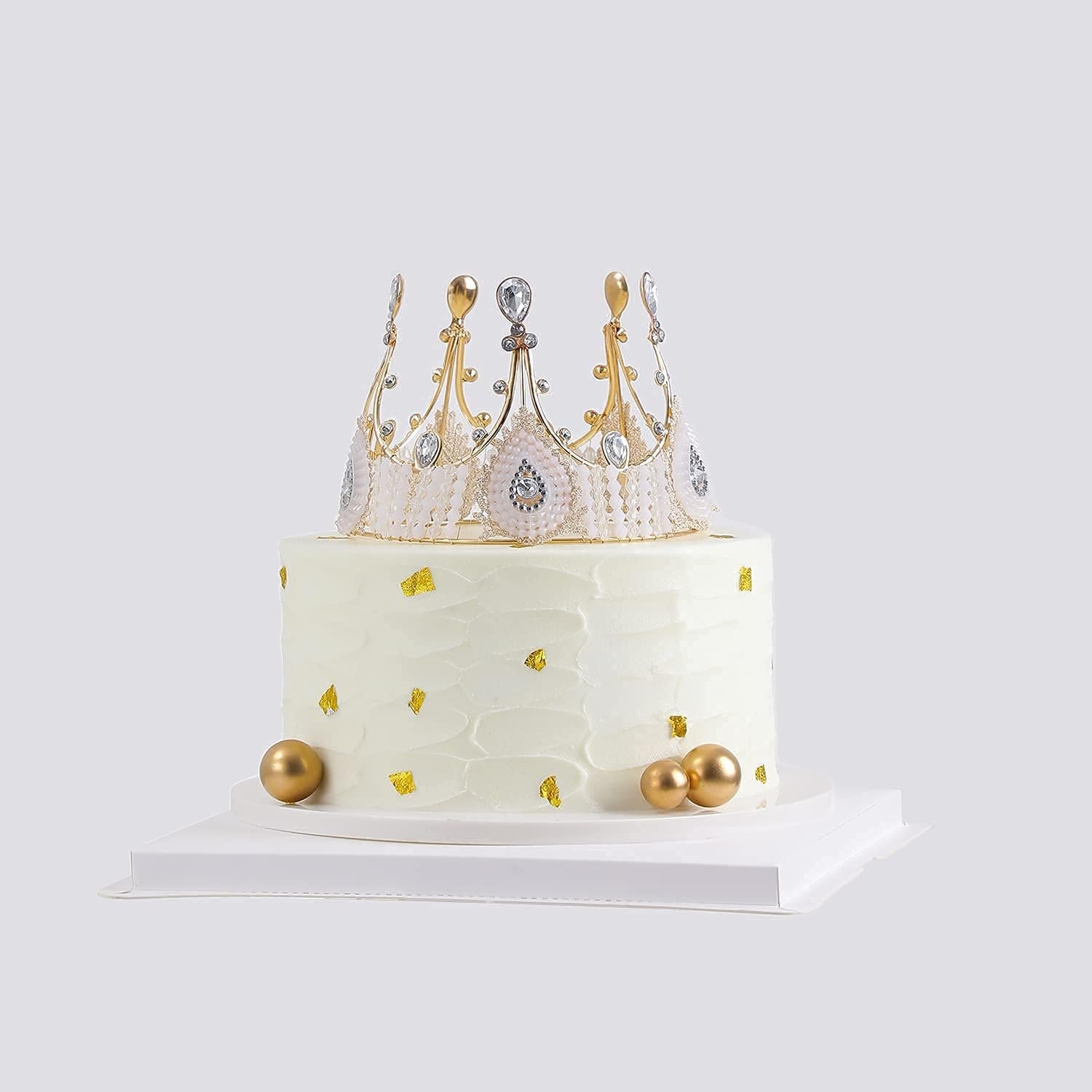 Fabbrica di Scatole Trasparenti PET per Torte Grandi 2 Pz 10 x 10 x 9 Pollici con Fiocco e Coperchio Pre-piegato per Torte 8 Pollici con Logo Personalizzato Trasporto Display Biscotti Regalo a Strati - Bianco Marchio Bianco