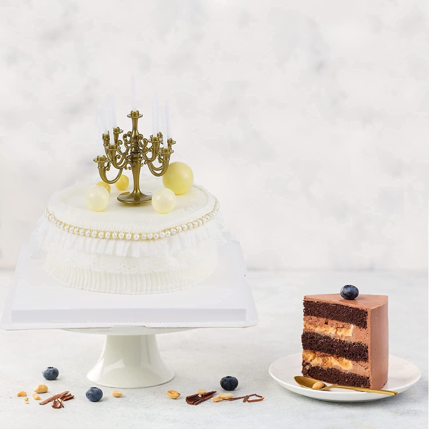 Logo Personalizzato su Scatole per Torte Trasparenti con Nastro 6 Pezzi da 6 Pollici Bianche per Pasticceria Natalizia Pastries Festive Regali Marchio Bianco dal Produttore