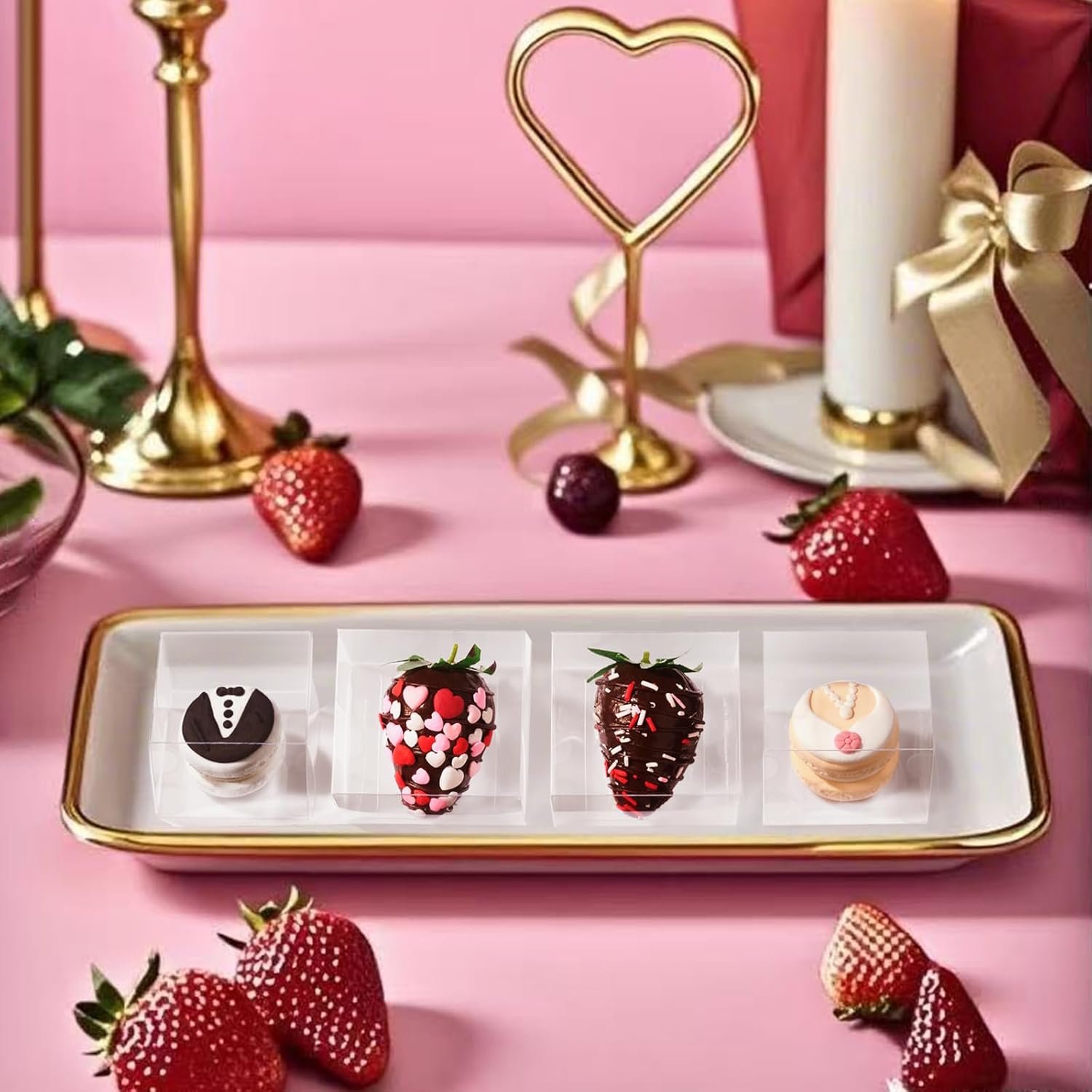 Marchio Bianco 100 Pz Scatole Trasparenti Piccole 2.5