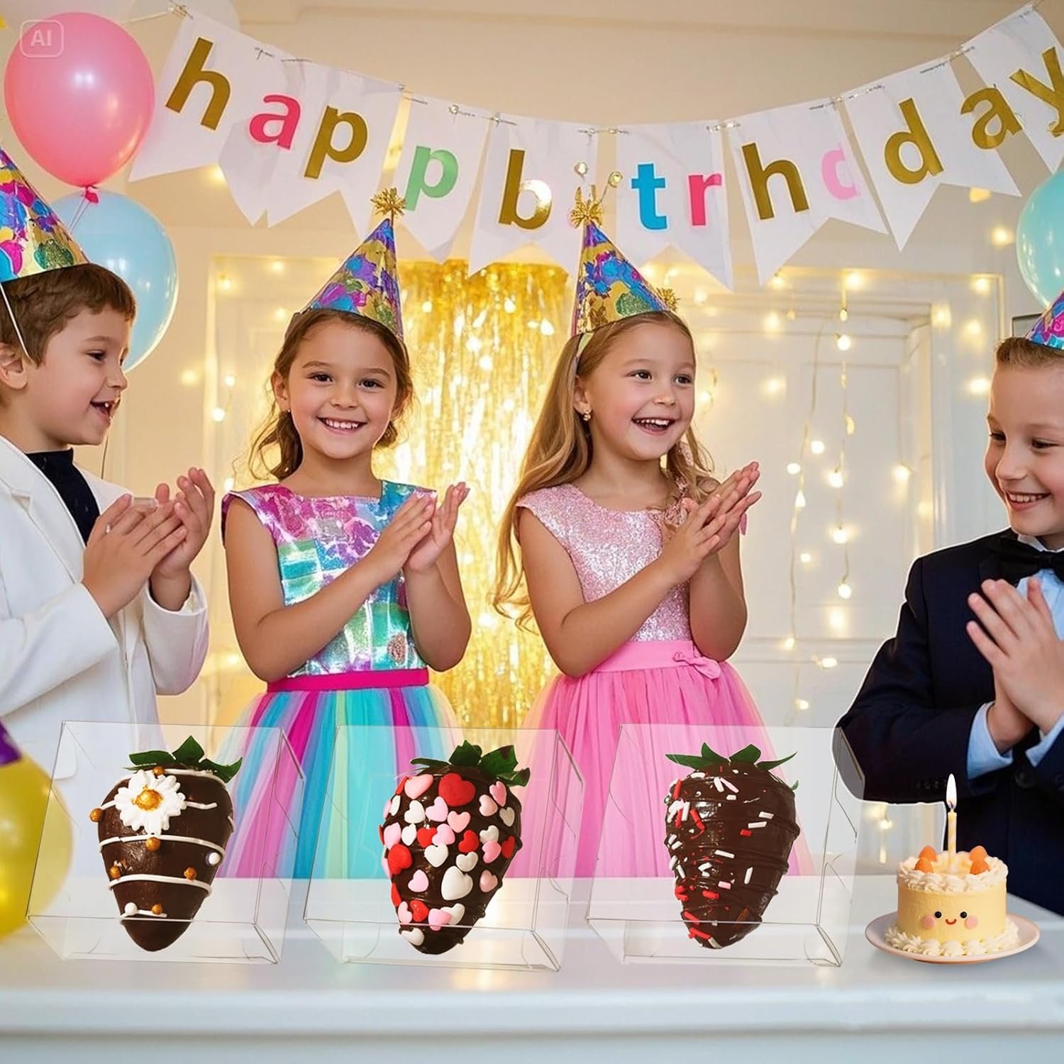 Marchio Bianco 100 Pz Scatole Trasparenti Piccole 2.5