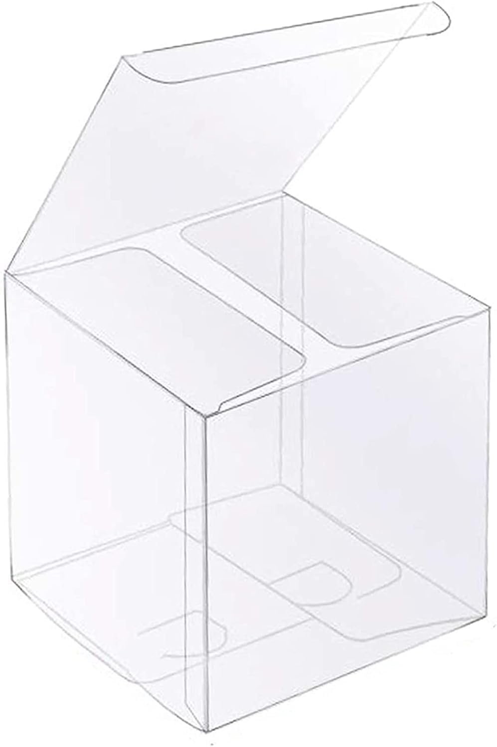 Fornitore Scatole Trasparenti per Bomboniere 30 Pezzi 4 x 4 x 4 Pollici Plastica per Matrimoni Compleanni Pasqua Festa della Mamma Festa del Papà con Logo Personalizzato Marchio Bianco