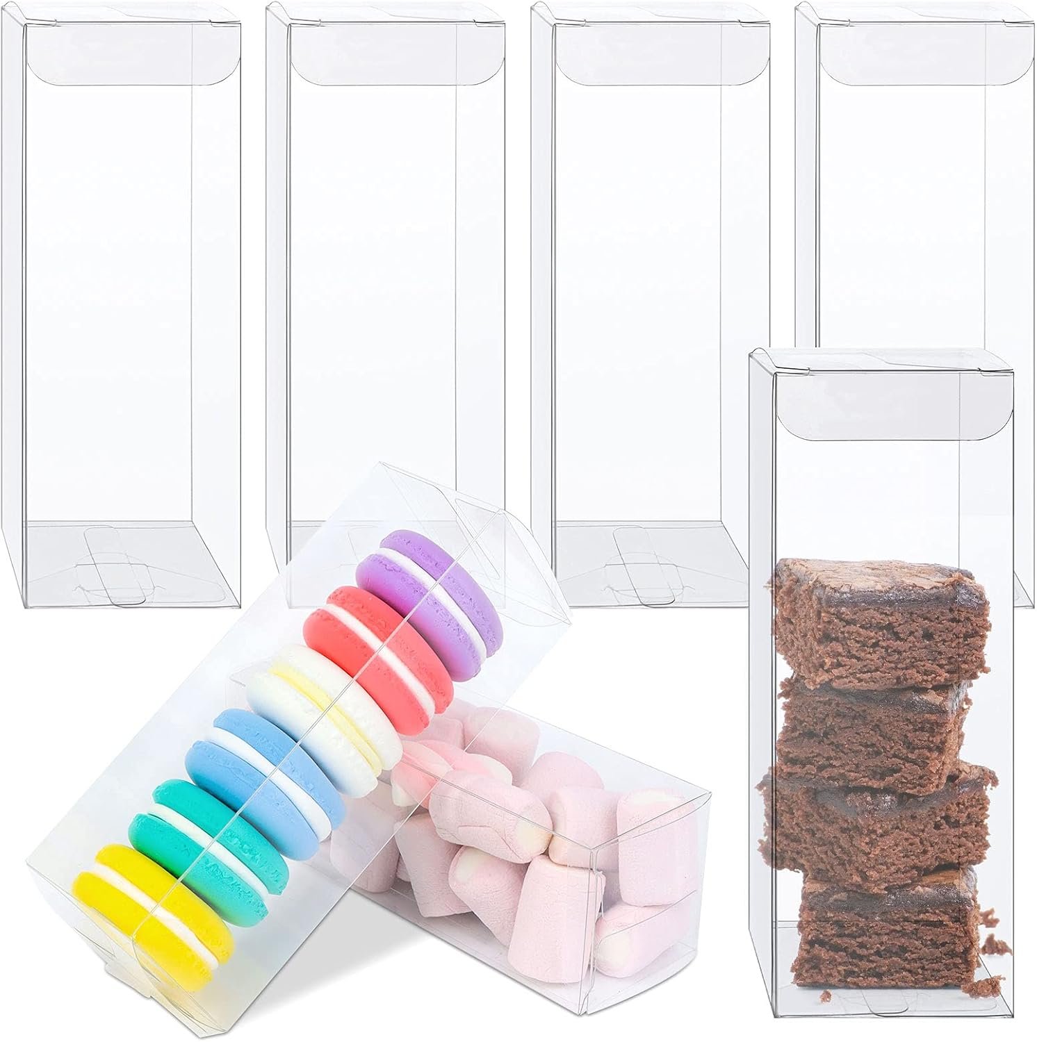 Marchio Bianco 100 Pz Scatole Trasparenti PET Contenitori Vuoti Rettangolari 5x5x15 cm per Caramelle Cioccolato Biscotti Dolcetti Natale Matrimonio Feste Baby Shower con Logo Personalizzato dal Produttore Marchio Bianco 100 Pz Scatole Trasparenti PET Contenitori Vuoti Rettangolari 5x5x15 cm per Caramelle Cioccolato Biscotti Dolcetti Natale Matrimonio Feste Baby Shower con Logo Personalizzato dal Produttore