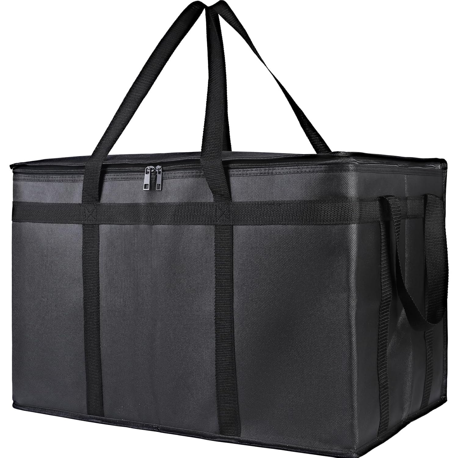 Marchio Bianco Borsa Termica XXXL per Consegna Pizza Isolante Cibi Caldi Freddi Commerciale Grande Capacità Riutilizzabile Catering Rideshare con Logo Personalizzato dal Fornitore Nero 1Pz Marchio Bianco Borsa Termica XXXL per Consegna Pizza Isolante Cibi Caldi Freddi Commerciale Grande Capacità Riutilizzabile Catering Rideshare con Logo Personalizzato dal Fornitore Nero 1Pz