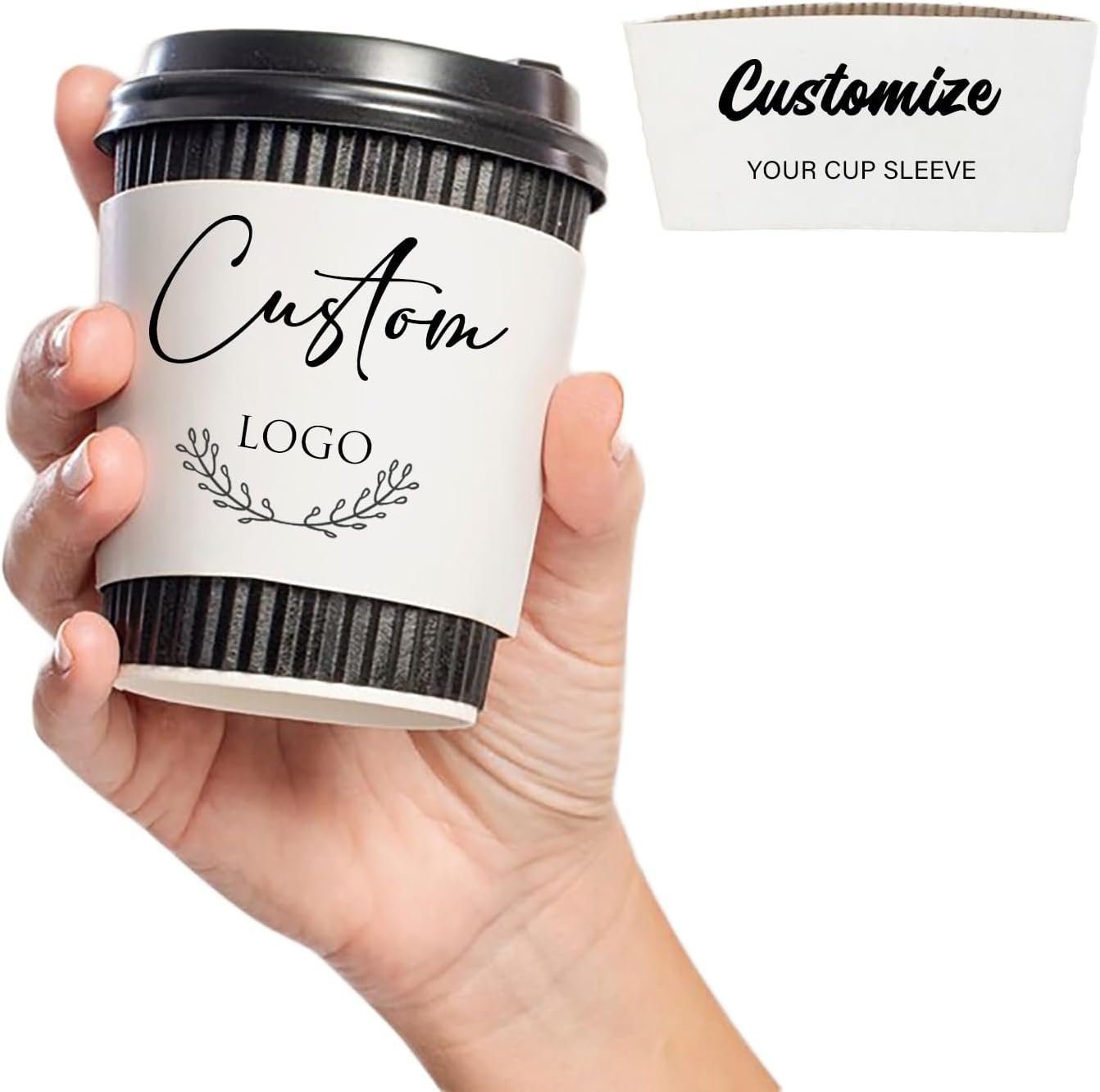 Marchio Bianco Manicotti Bianchi per Tazze Caffè in Carta Personalizzati con Logo per Eventi Festa Matrimonio Baby Shower Anniversario Fidanzamento dal Fornitore 20/30/50/100 pezzi Marchio Bianco Manicotti Bianchi per Tazze Caffè in Carta Personalizzati con Logo per Eventi Festa Matrimonio Baby Shower Anniversario Fidanzamento dal Fornitore 20/30/50/100 pezzi