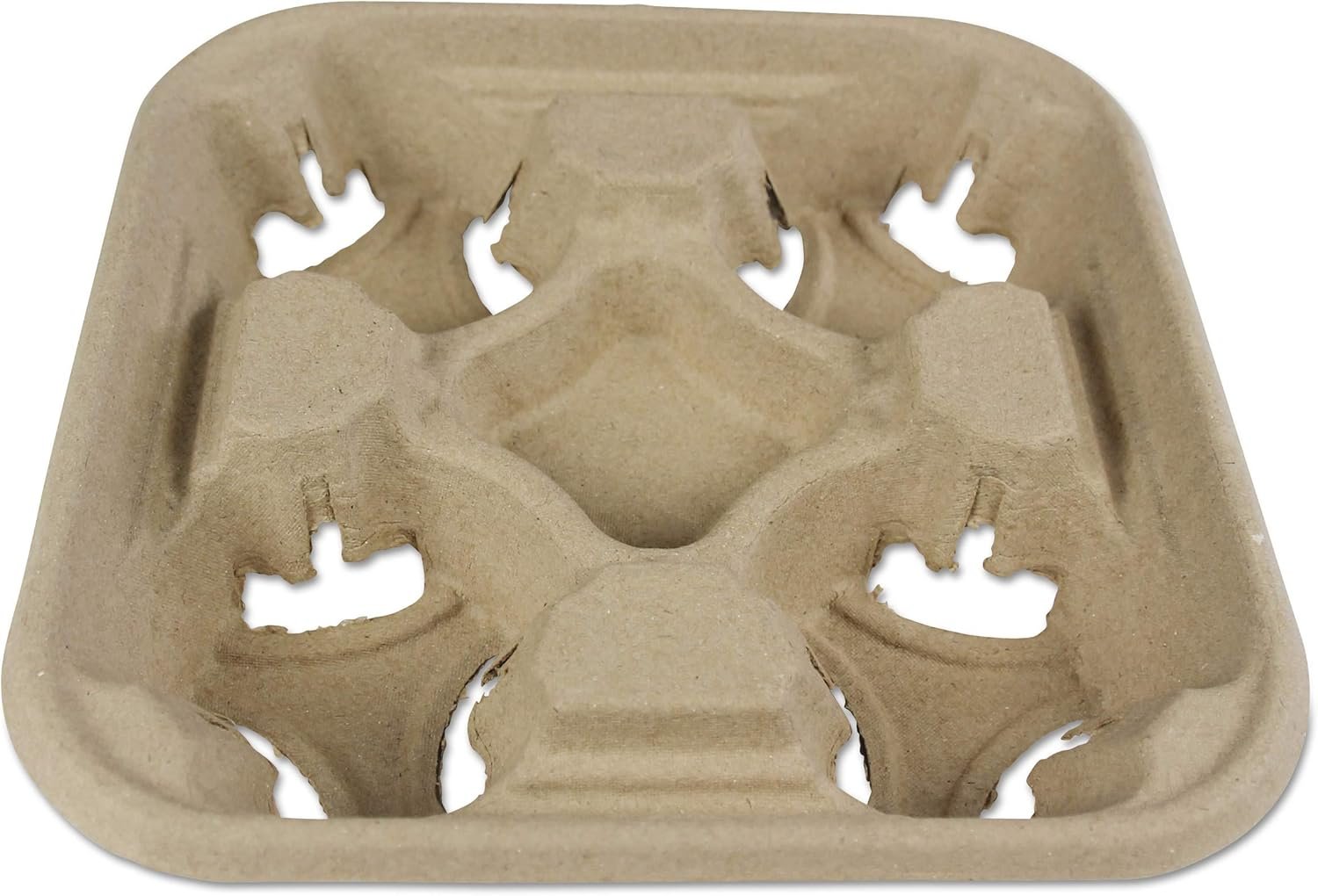 Marchio Bianco Vassoio Portatazza per 4 Bicchieri da 8-32 oz Carta Kraft con Logo Personalizzato dal Fornitore (300/Cartone) Marchio Bianco Vassoio Portatazza per 4 Bicchieri da 8-32 oz Carta Kraft con Logo Personalizzato dal Fornitore (300/Cartone)