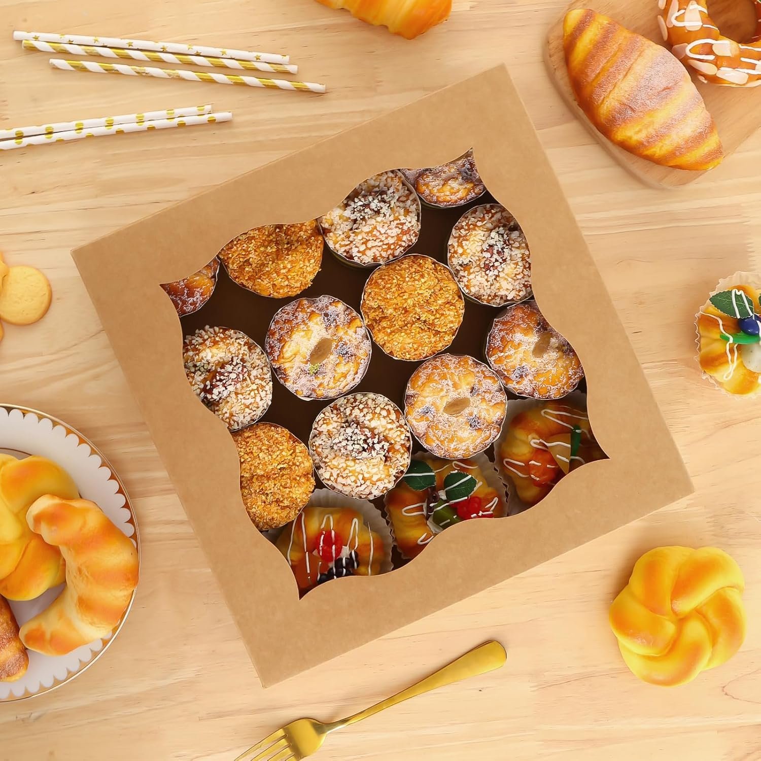 Produttore di Scatole per Torte 25 pz 12x12x3 Inch Auto-Popup Marrone con Finestra con Logo Personalizzato per Crostate Biscotti Torte Dolcetti Dessert Donuts Muffins Marchio Bianco Produttore di Scatole per Torte 25 pz 12x12x3 Inch Auto-Popup Marrone con Finestra con Logo Personalizzato per Crostate Biscotti Torte Dolcetti Dessert Donuts Muffins Marchio Bianco