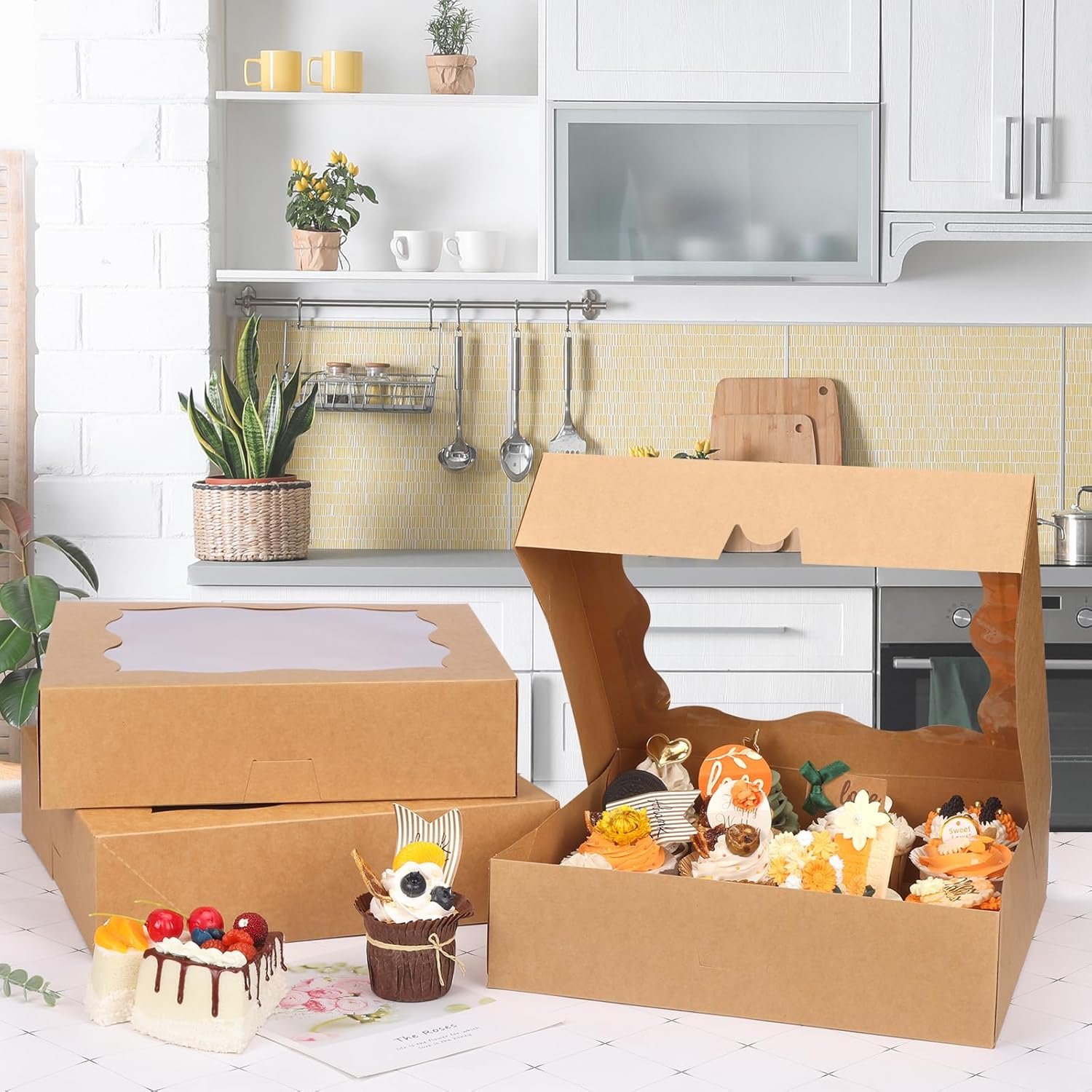 Produttore di Scatole per Torte 25 pz 12x12x3 Inch Auto-Popup Marrone con Finestra con Logo Personalizzato per Crostate Biscotti Torte Dolcetti Dessert Donuts Muffins Marchio Bianco Produttore di Scatole per Torte 25 pz 12x12x3 Inch Auto-Popup Marrone con Finestra con Logo Personalizzato per Crostate Biscotti Torte Dolcetti Dessert Donuts Muffins Marchio Bianco