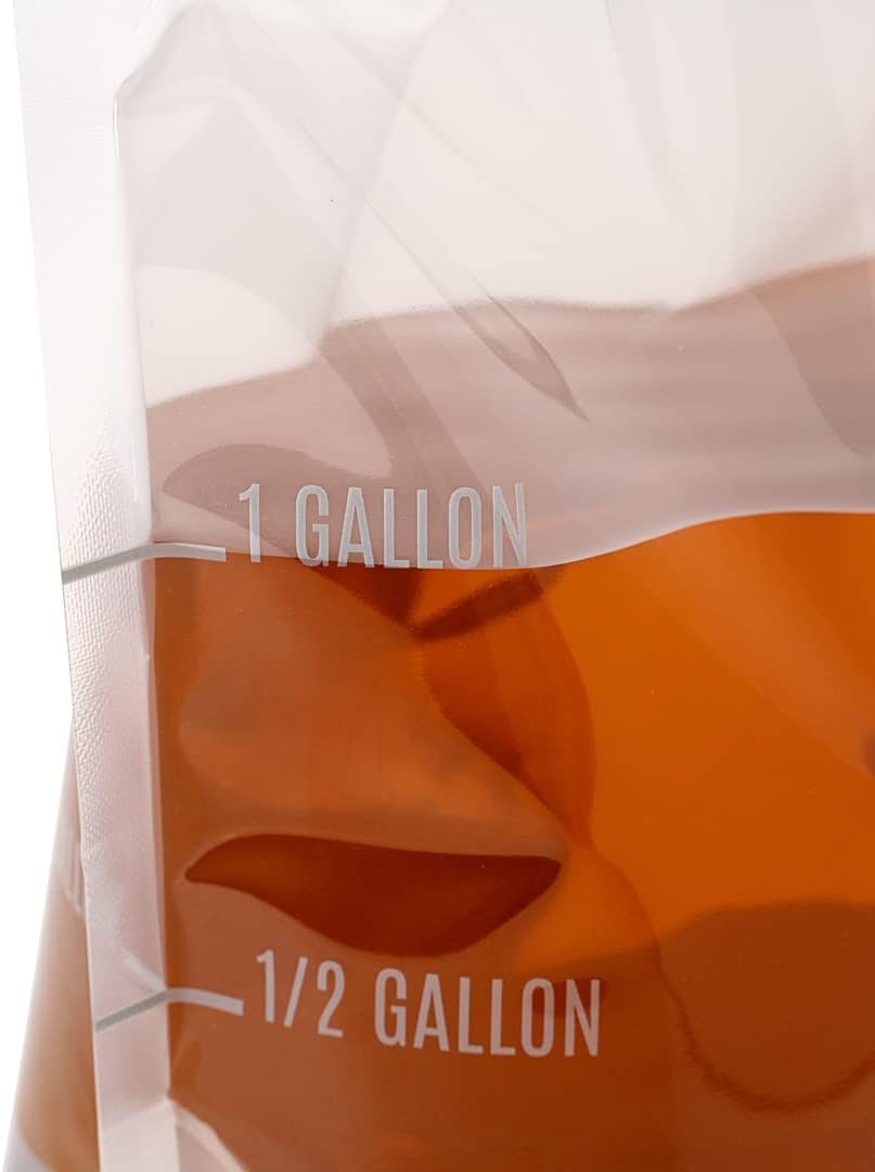 Produttore di Sacchetti per Bevande da 1 Gallone 10 Pezzi Collassabili con Tappi a Prova di Manomissione in Plastica Trasparente con Logo Personalizzato per Catering Campeggio ed Escursioni Manico Resistente Marchio Bianco
