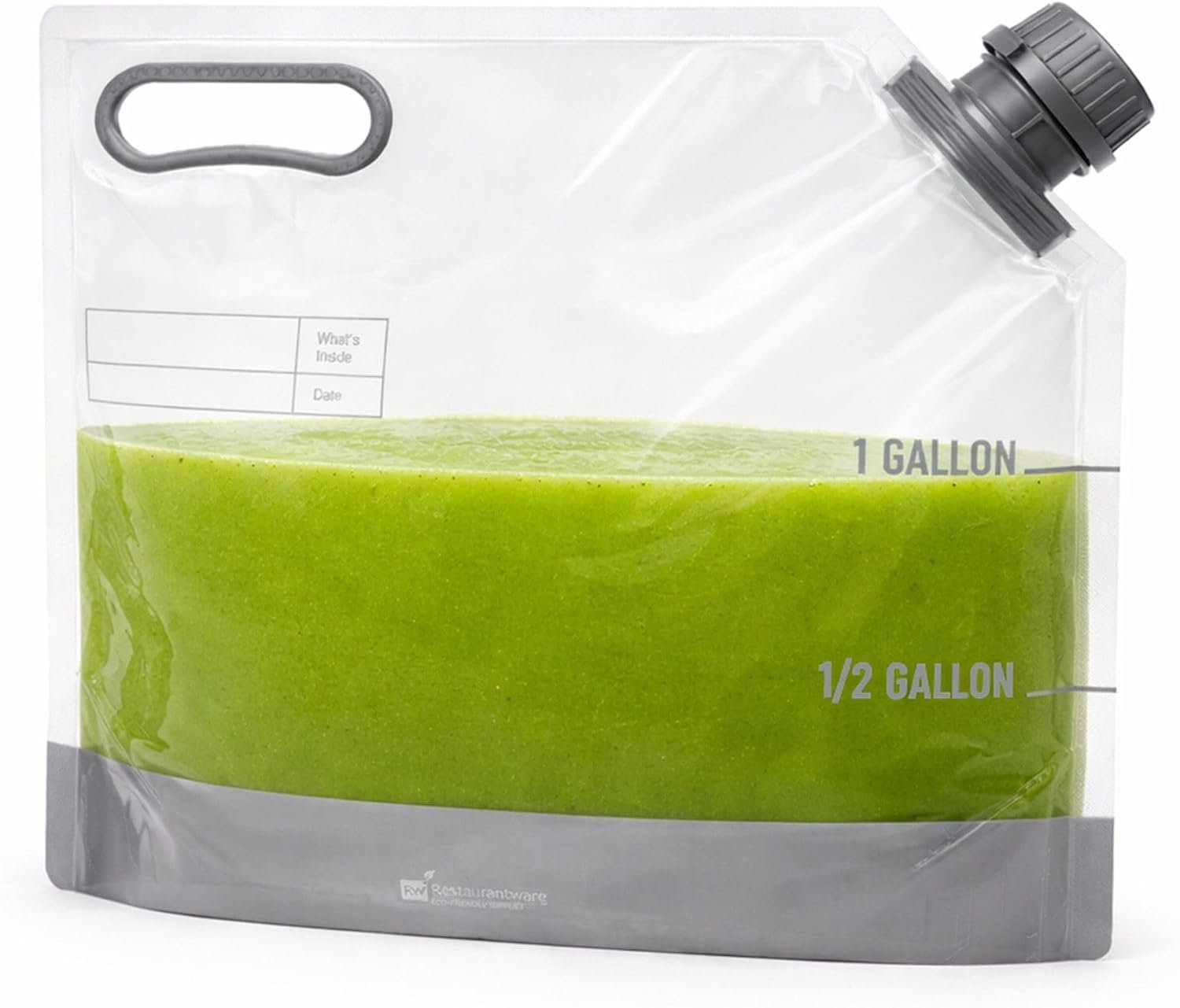 Produttore di Sacchetti per Bevande da 1 Gallone 10 Pezzi Collassabili con Tappi a Prova di Manomissione in Plastica Trasparente con Logo Personalizzato per Catering Campeggio ed Escursioni Manico Resistente Marchio Bianco