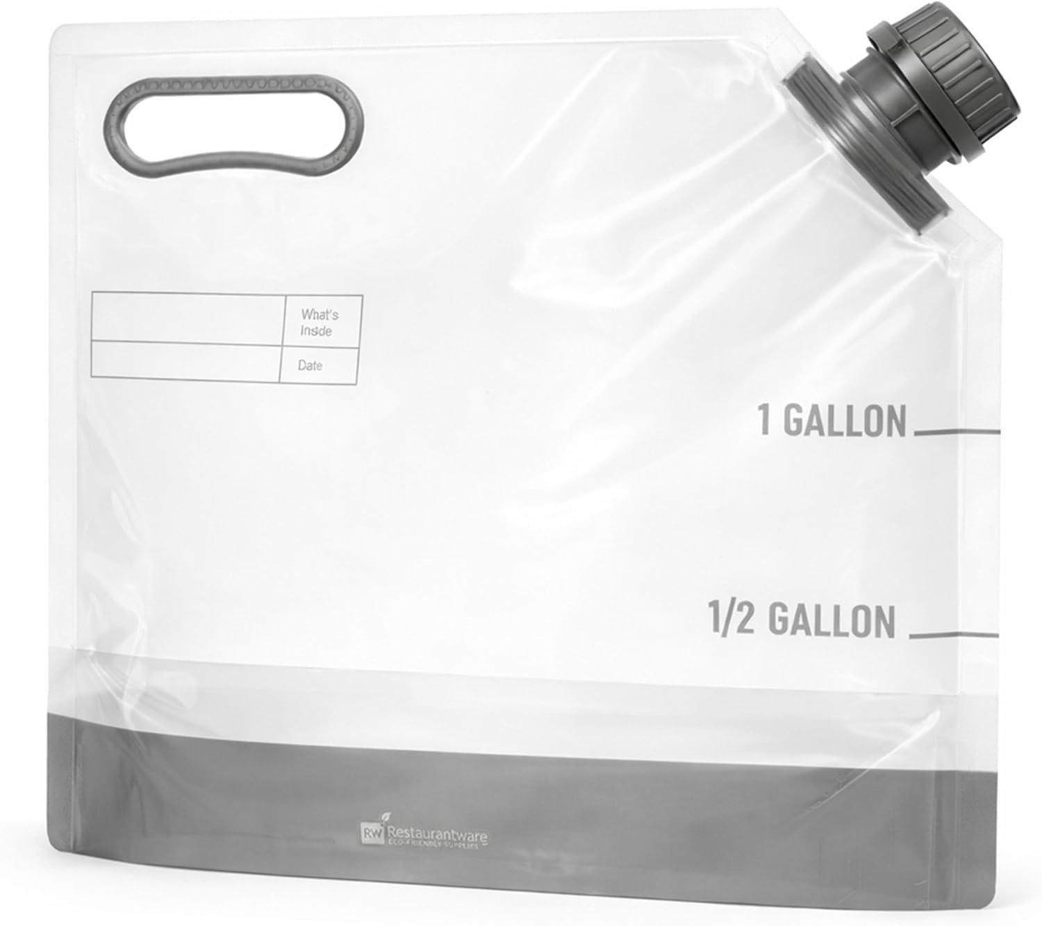 Produttore di Sacchetti per Bevande da 1 Gallone 10 Pezzi Collassabili con Tappi a Prova di Manomissione in Plastica Trasparente con Logo Personalizzato per Catering Campeggio ed Escursioni Manico Resistente Marchio Bianco