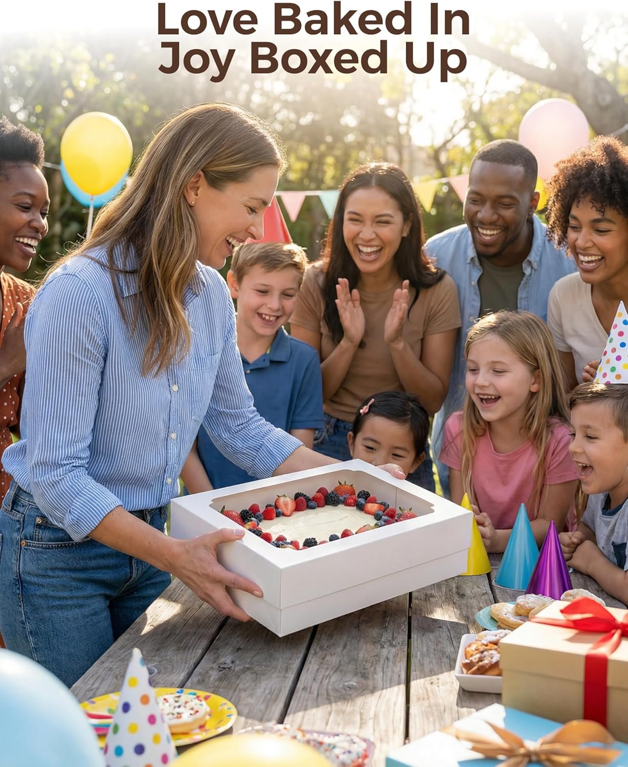 Fornitore 10pz Scatole Torte Quarter Sheet 14x10x4 Pollici Bianche Rettangolari con Finestra Logo Personalizzato per Pasticceria Donuts Cupcakes Biscotti Pie con 80 Adesivi Marchio Bianco Fornitore 10pz Scatole Torte Quarter Sheet 14x10x4 Pollici Bianche Rettangolari con Finestra Logo Personalizzato per Pasticceria Donuts Cupcakes Biscotti Pie con 80 Adesivi Marchio Bianco