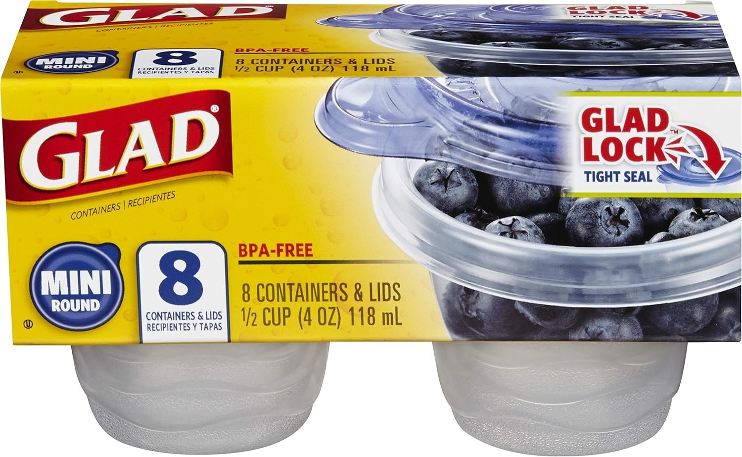 Logo Personalizzato Contenitori per Alimenti Marchio Bianco Rotondi Mini da 4 Once 8 Contenitori dal Produttore