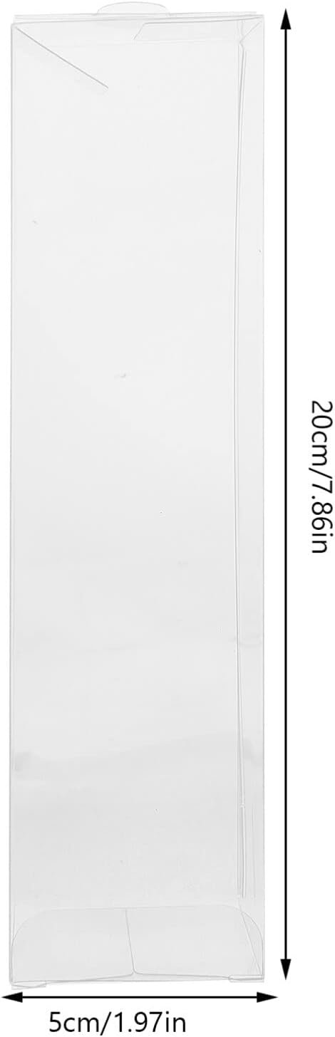 Logo Personalizzato 20 Pz Contenitori Trasparenti Plastica 2x2x7,9 Pollici Scatole Bomboniere Caramelle Nozze Festa Addio Nubilato Compleanno Bretzel Marchio Bianco Fornitore