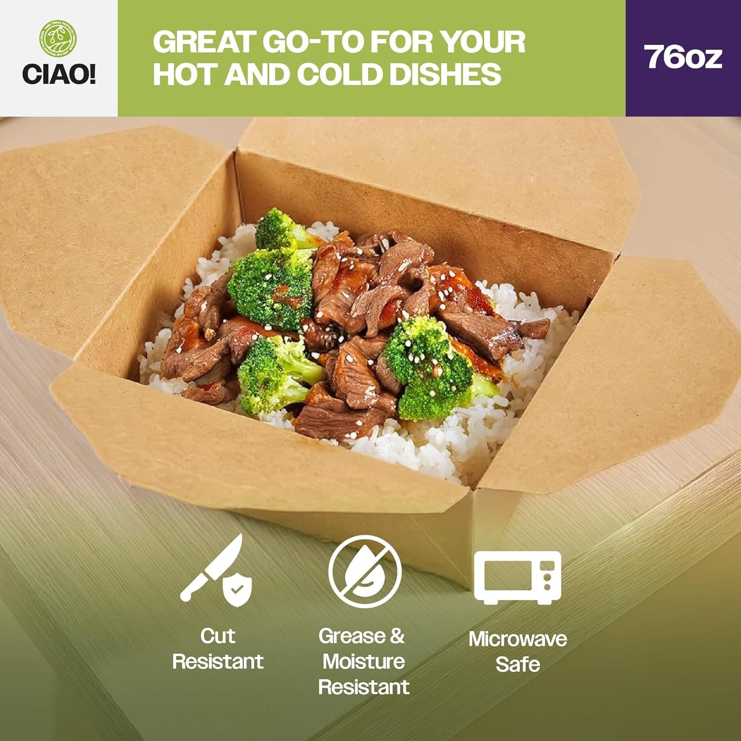 Contenitori con Logo Personalizzato per Cibo da Asporto in Carta Kraft Microondabili 76 oz No. 3 Marchio Bianco dal Fornitore (200/caso) Contenitori con Logo Personalizzato per Cibo da Asporto in Carta Kraft Microondabili 76 oz No. 3 Marchio Bianco dal Fornitore (200/caso)