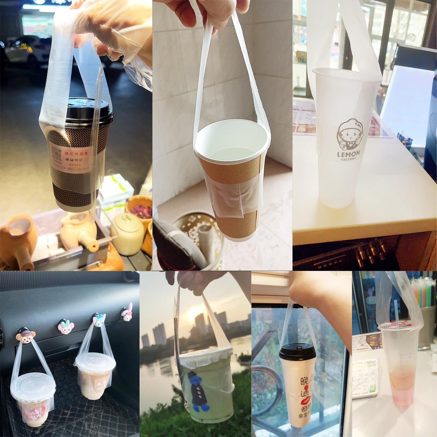 Logo Personalizzato Sacchetti Portabevande Monouso a Forma di T con Maniglia Confezione da 200 Marchio Bianco dal Fornitore per Consegne Bar Caffè Milk Tea Succhi Logo Personalizzato Sacchetti Portabevande Monouso a Forma di T con Maniglia Confezione da 200 Marchio Bianco dal Fornitore per Consegne Bar Caffè Milk Tea Succhi