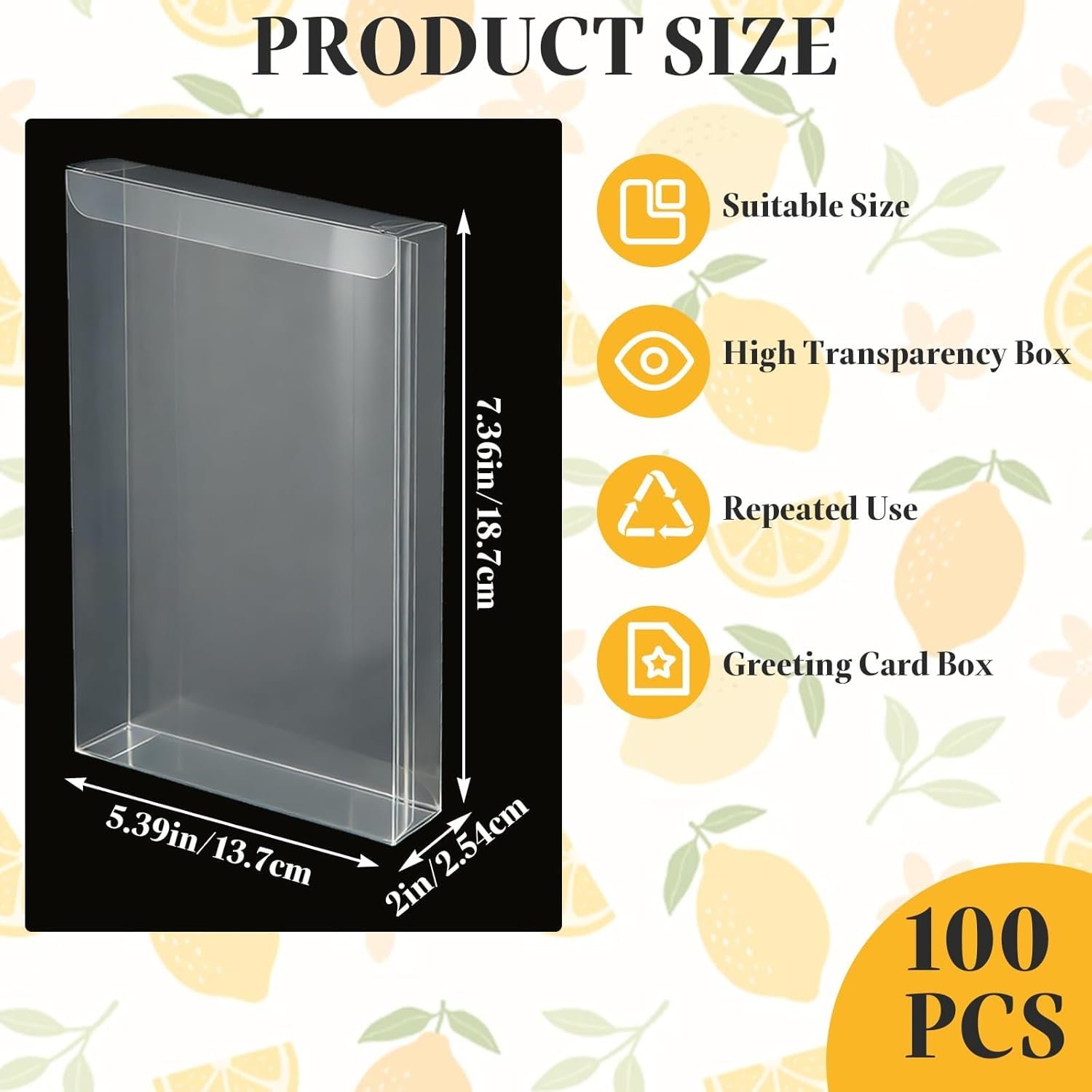 Marchio Bianco Scatole Bomboniere Trasparenti 70 pz 7,3 x 5,3 x 2 pollici Rettangolari PVC con Logo Personalizzato per Confezionamento Dessert Caramelle Nozze Halloween Natale San Valentino dal Produttore