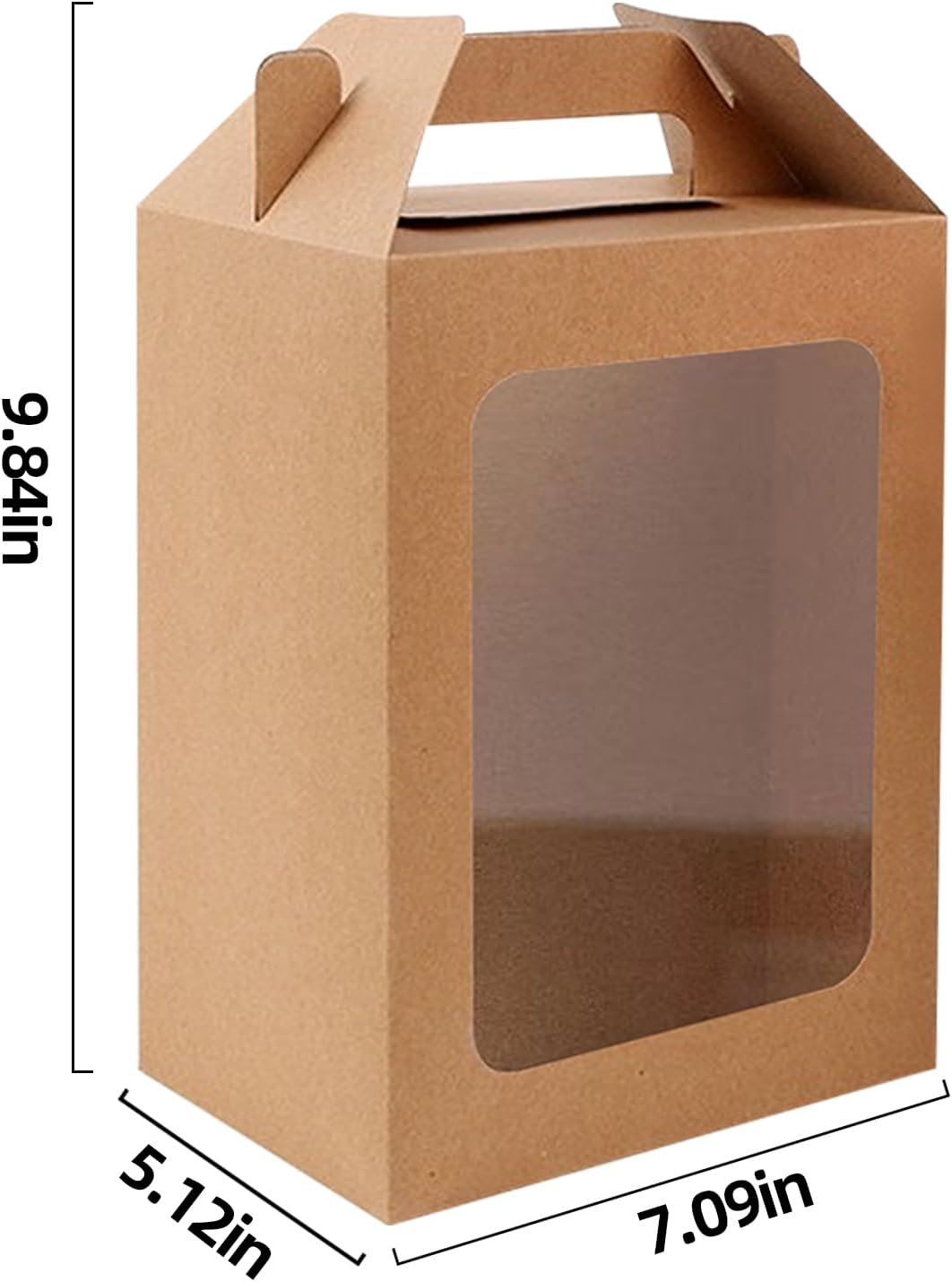 Fornitore 12 Buste Regalo Carta Kraft con Finestra Trasparente Logo Personalizzato per Addio al Nubilato Feste Festival Marchio Bianco