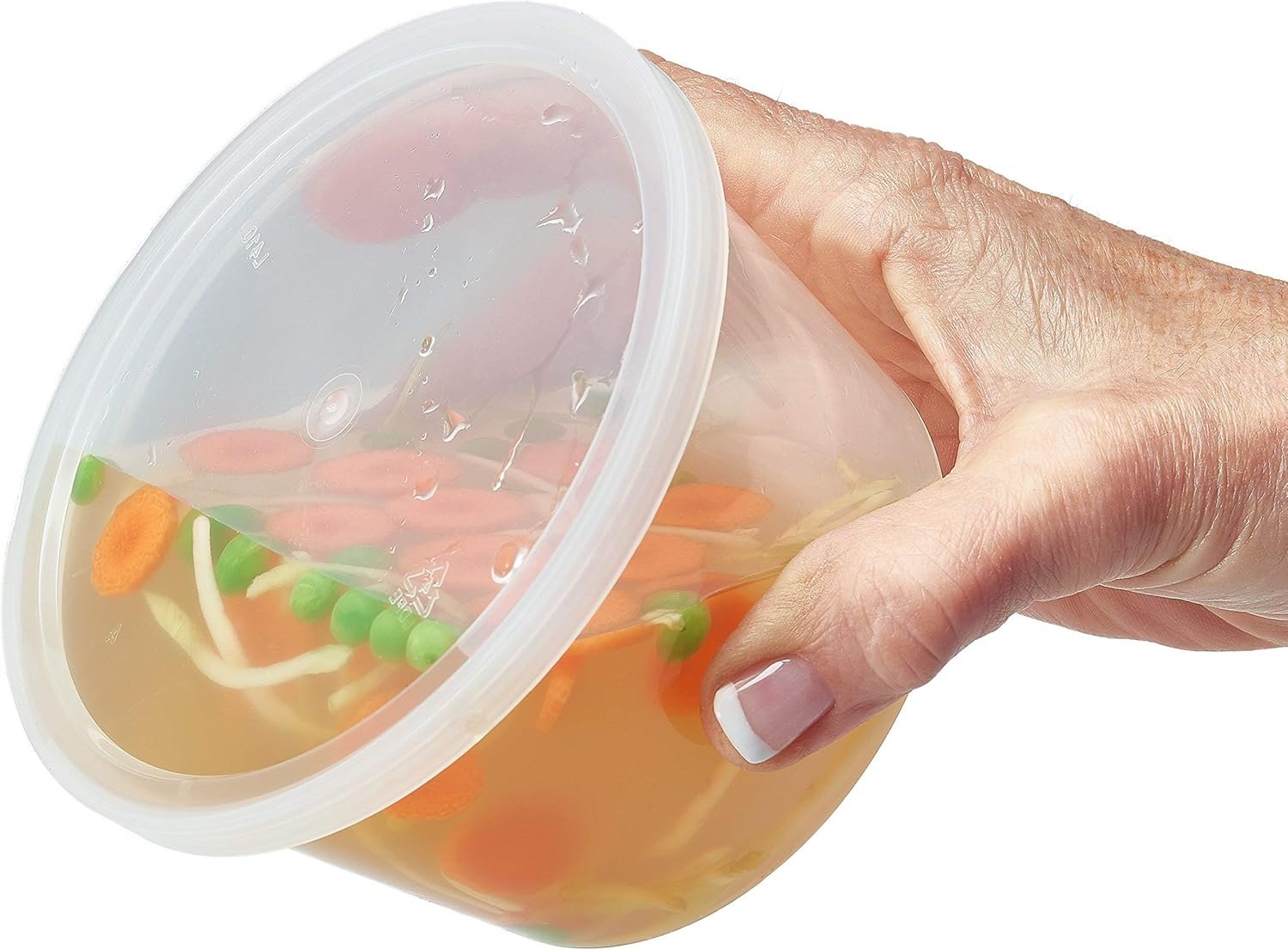 Produttore Contenitori per Alimenti con Coperchi Ermetici 8oz 16oz 32oz Confezione Combinata Tazze Deli per Congelatore 44 Pezzi Senza BPA Impermeabili Rotondi Trasparenti per Asporto Preparazione Pasti Microonde Logo Personalizzato Marchio Bianco
