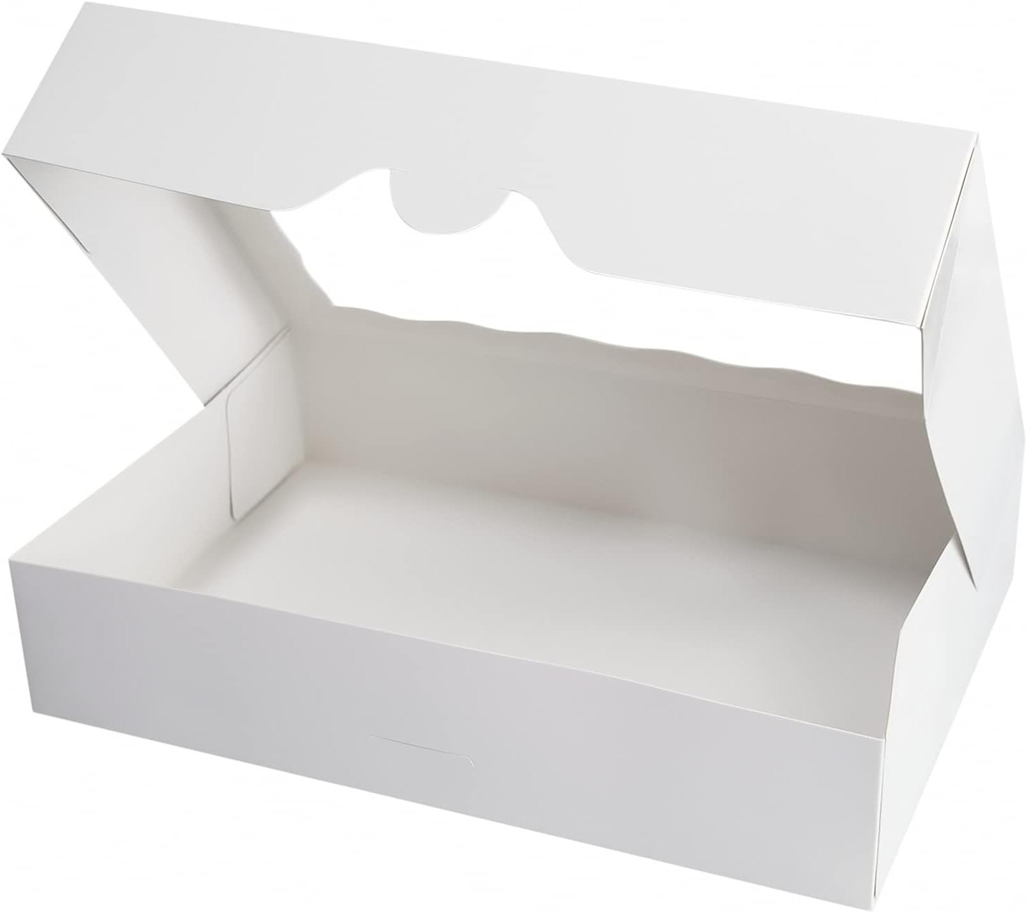 Marchio Bianco Scatole Pasticceria Bianche 12x8x2.5 Pollici Confezione 15 con Finestra per Ciambelle Muffins Donuts - Logo Personalizzato Auto-Pop Up Carta per Cioccolato Fragole Dolcetti dal Fornitore