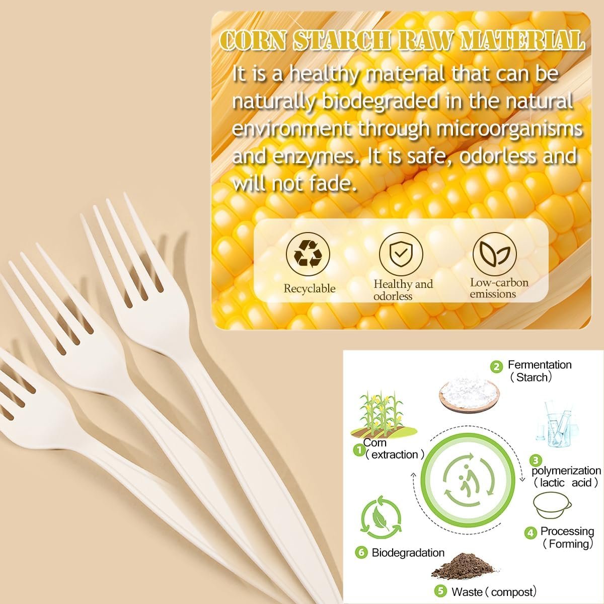 Marchio Bianco Confezione da 50 Contenitori Monouso da 29 oz per Preparazione Pasti con Coperchi e Forchette Ciotole Carta Kraft Asporto Microonde Freezer Safe per Cibi Caldi Freddi Insalate con Logo Personalizzato Fornitore Diretto