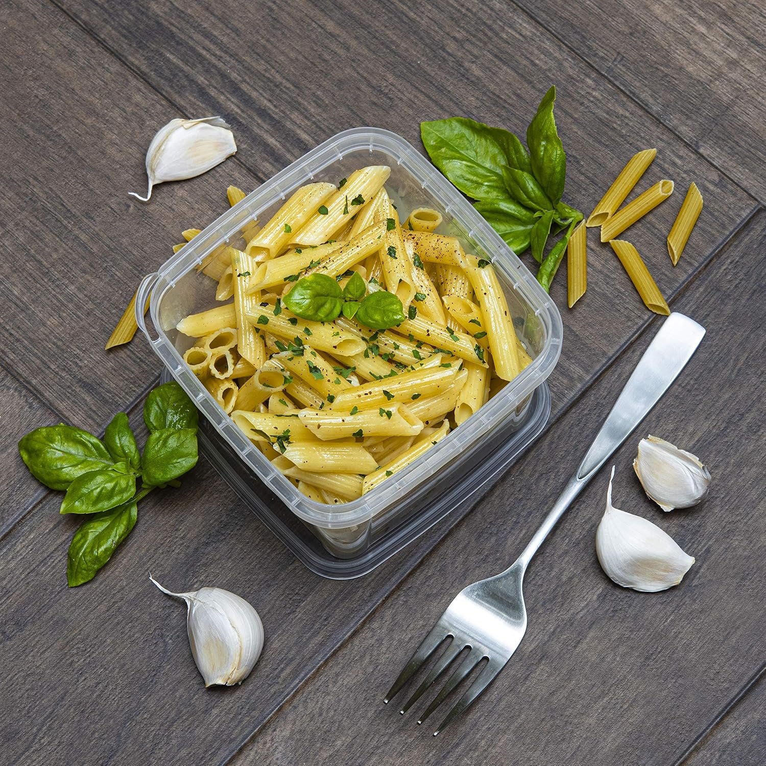 Marchio Bianco Contenitori Deli da 16 oz con Coperchi Confezione da 20 Quadrati Trasparenti Plastica Senza BPA Ermetici per Zuppe Preparazione Pasti Asporto Conservazione con Logo Personalizzato dal Produttore