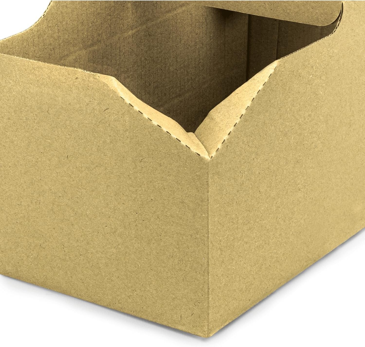 Portabevande in Cartone con Logo Personalizzato e Manico - Portatazza Robusto in Kraft per Tazze 10-32 oz con Marchio Bianco - Ecologico Monouso per Bevande Calde/Fredde da Asporto (2 Tazze) Produttore
