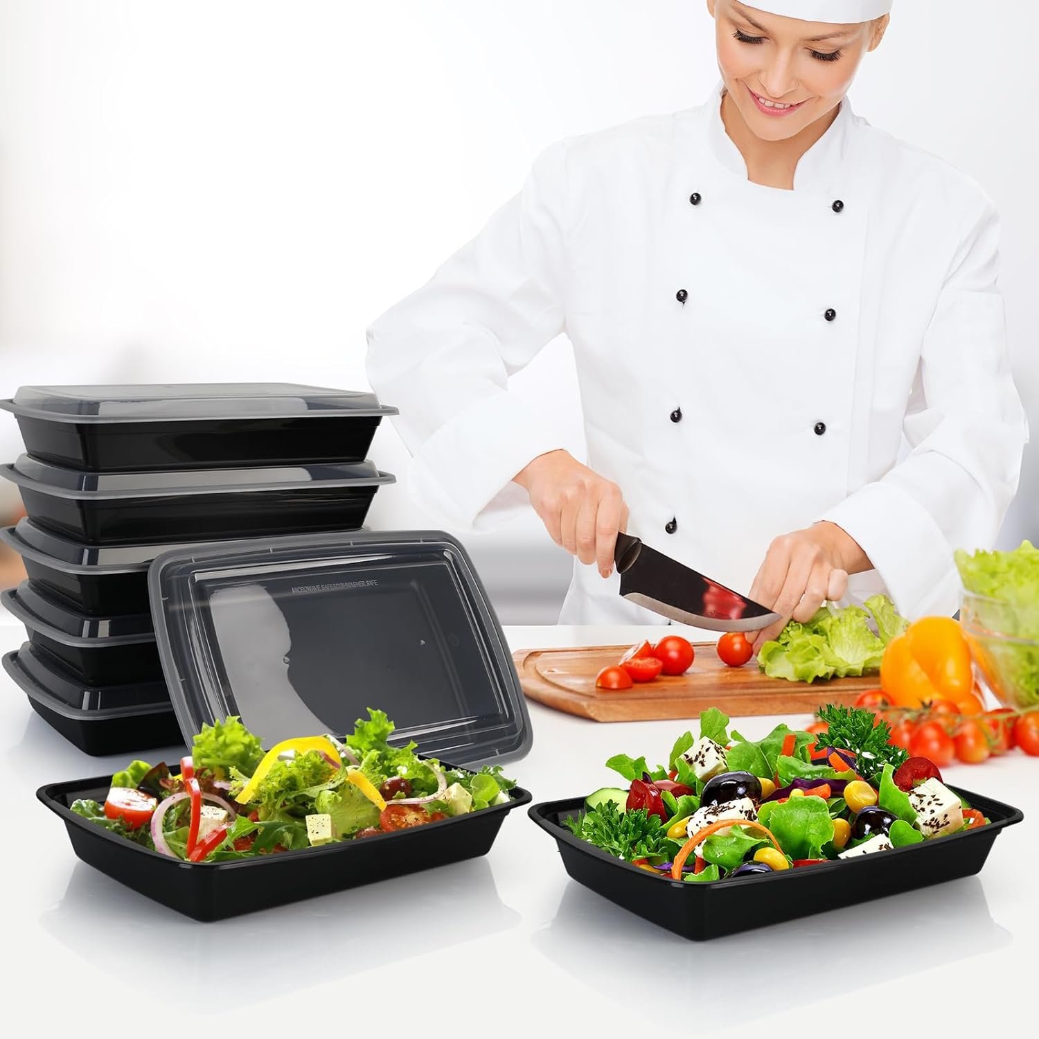 Produttore di Contenitori Meal Prep Riutilizzabili 48oz con Coperchi Confezione da 30 Da Asporto Senza BPA Adatti a Microonde Lavastoviglie Congelatore con Logo Personalizzato Marchio Bianco