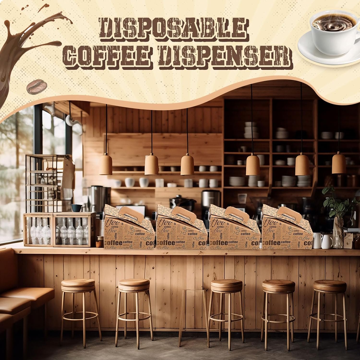 Marchio Bianco Dispenser per Caffè Monouso Confezione da 10 da 96 oz Isolati con Logo Personalizzato Portatili con Maniglia per Feste Catering Fornitore