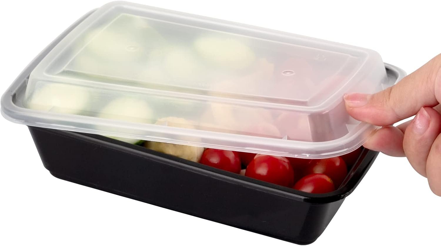 Marchio Bianco Contenitori Meal Prep [38OZ] con Logo Personalizzato in Plastica con Coperchi 10 Pezzi Riutilizzabili Senza BPA Impilabili Adatti Microonde Lavastoviglie Congelatore Fornitore Diretto