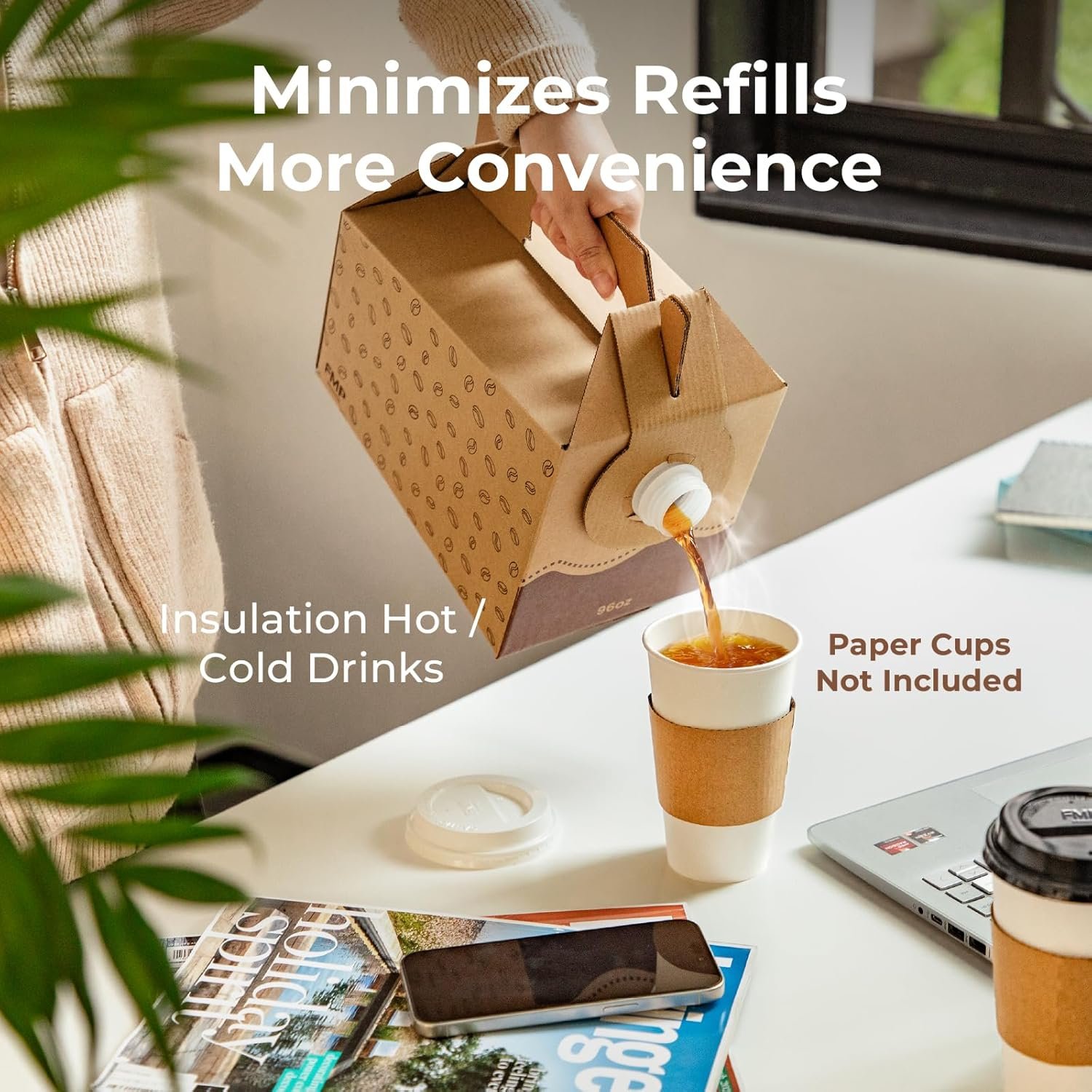 Marchio Bianco Distributori di Caffè Monouso da 96 oz Confezione da 5 con Manico Contenitori Isolati Portatili per Bevande Calde Fredde Ufficio Catering Feste con Logo Personalizzato dal Produttore Marchio Bianco Distributori di Caffè Monouso da 96 oz Confezione da 5 con Manico Contenitori Isolati Portatili per Bevande Calde Fredde Ufficio Catering Feste con Logo Personalizzato dal Produttore
