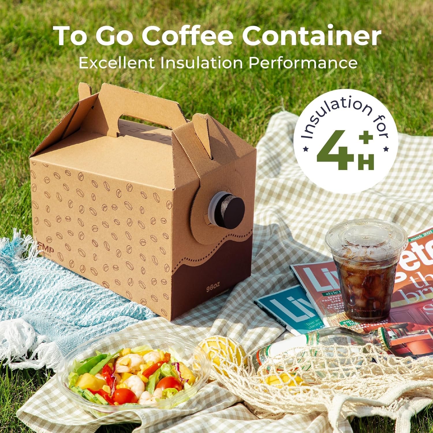Marchio Bianco Distributori di Caffè Monouso da 96 oz Confezione da 5 con Manico Contenitori Isolati Portatili per Bevande Calde Fredde Ufficio Catering Feste con Logo Personalizzato dal Produttore Marchio Bianco Distributori di Caffè Monouso da 96 oz Confezione da 5 con Manico Contenitori Isolati Portatili per Bevande Calde Fredde Ufficio Catering Feste con Logo Personalizzato dal Produttore